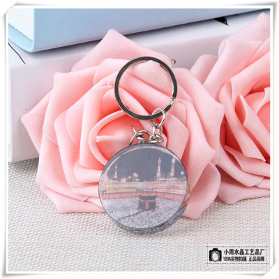 Landscape crystal key pendant souvenir gift