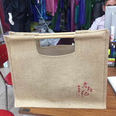 New creative sticks handy jute bag gift wrap