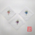 Women's 60S Cotton Embroidered Handkerchief 28cm Lace Small Handkerchief Pocket Square Square Scarf Multi-Flower Customization