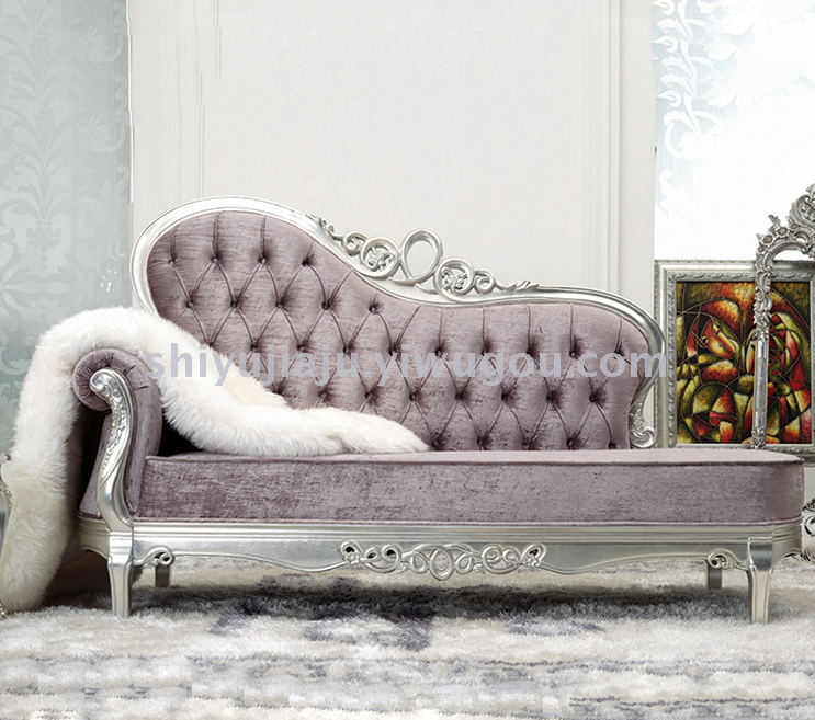 义乌外贸婚庆桌椅订做欧式实木雕花贵妃椅婚宴新娘沙发