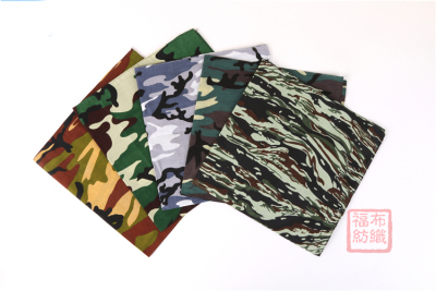 Bandana Cotton Camouflage Printing Fashion Bandana Hip-Hop Street Outdoor Cycling Square Handkerchief