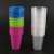 Factory Disposable Cup Color Large Cup Thickened 300ml Transparent Plastic Cup