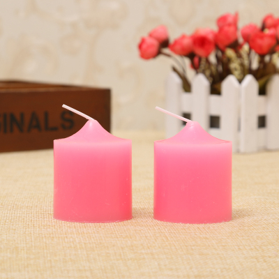 Smokeless and tasteless cylindrical candles wedding candles European candles 5 * 5