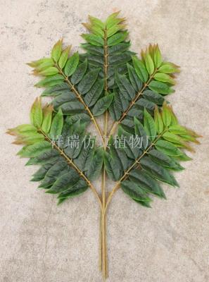 Simulation fake paradise tree plane five fork heaven tree leaves green planting creative screen decoration manufacturers