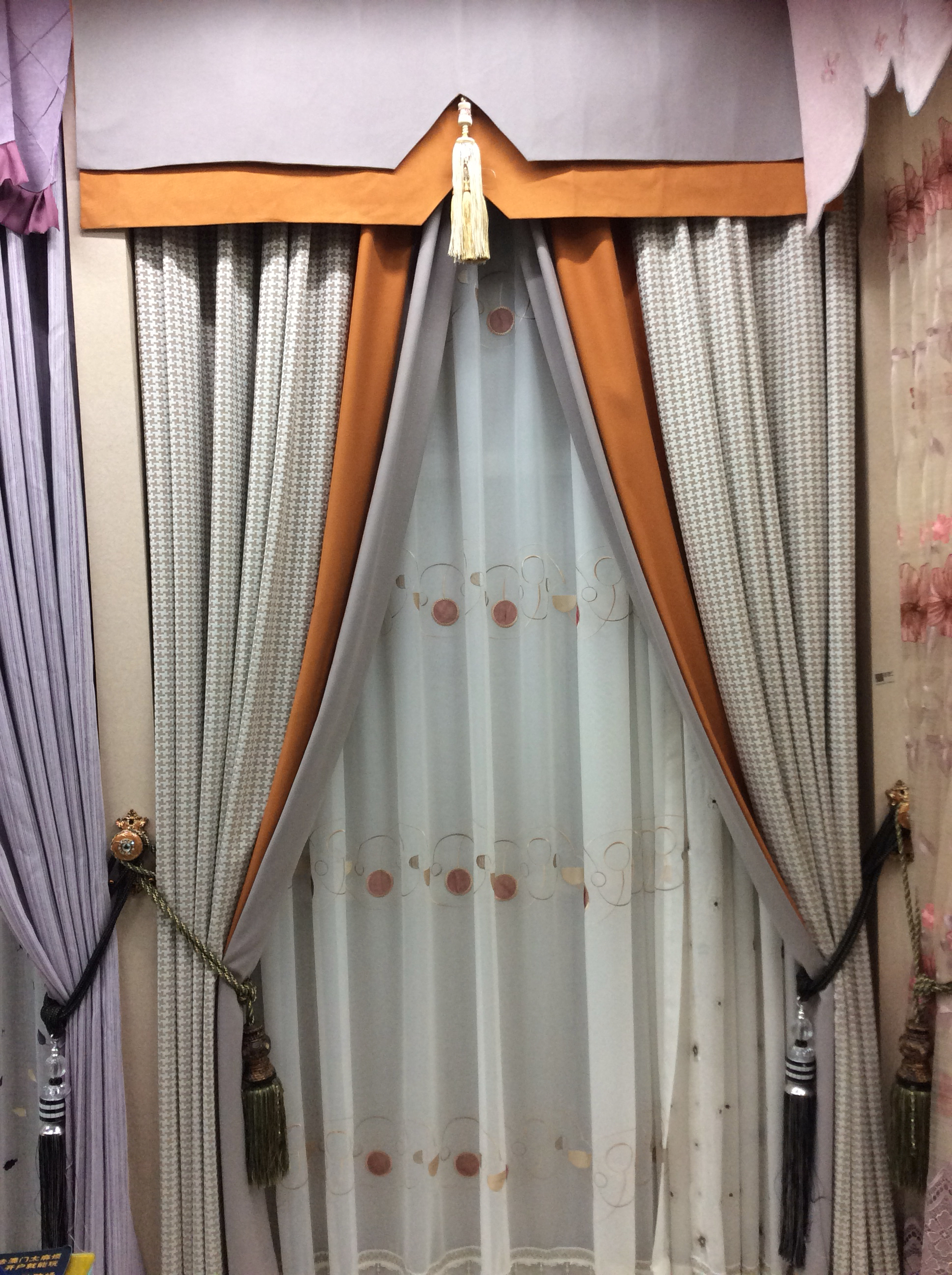 棉麻新中式窗帘