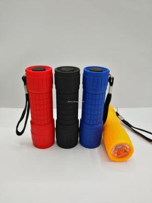 Hot plastic flashlight, small lens flashlight, strong light flashlight, outdoor lighting