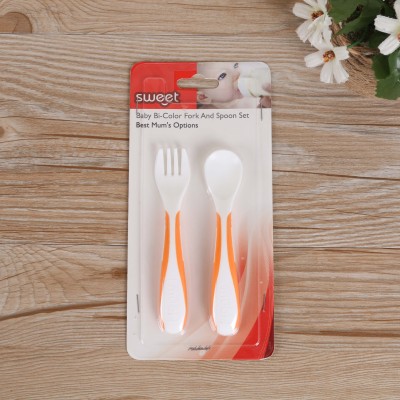 Baby Baby temperature change spoon cutlery with spoon fork two
