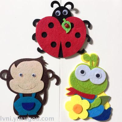 Non - woven kindergarten kindergarten decorated ladybug monkey frog