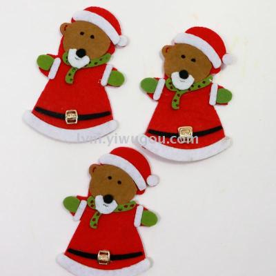 Non - woven Christmas snowman Christmas Bear jewelry crafts accessories