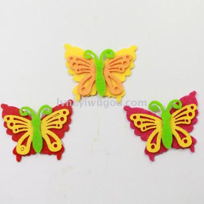Non - woven color butterfly jewelry crafts decorative accessories