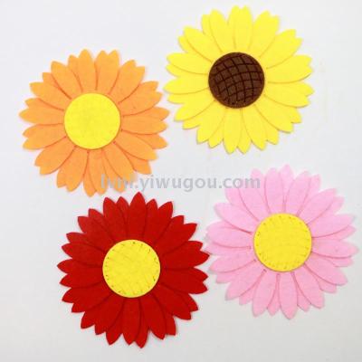Non - woven double - layer sunflower sunflower jewelry crafts early childhood care accessories