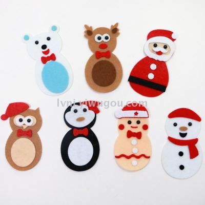 Non - woven Christmas snowman Christmas beast santa jewelry crafts accessories
