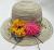 New mixed color braided hat flower fisherman hat quality beach hat