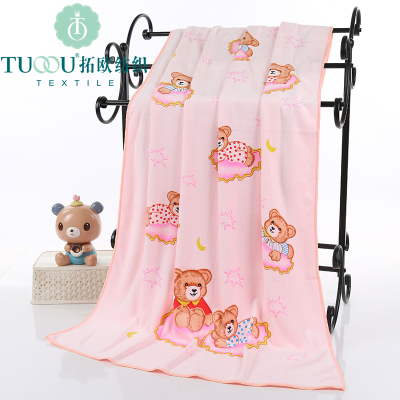 Microfiber towel towel towel beauty salon 70 * 140 beach towel dry towel thickening absorbent