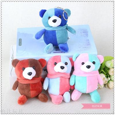 Double color bears baby key chain fashion phone buckle popular mobile phone pendant