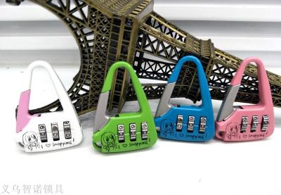 Factory sales directly Cute Mini Craft Combination Lock Suitcase Lock Luggage Lock 