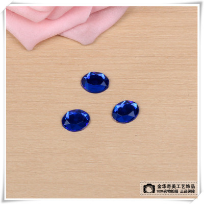 Acrylic drilling blue flat clothing accessories Xiefu luggage accessories DIY jewelry accessories