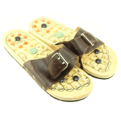 Physical fitness wooden massage shoes / with jade foot massage slippers / health shoes hot