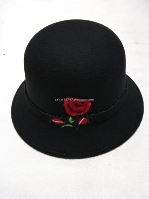 Retro hat classic felt hat fashionable autumn/winter bonnet