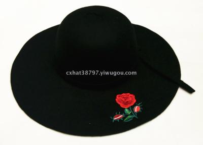 Autumn/winter new hat British decal felt hat with wool hat