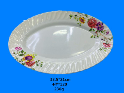 The Melamine oval plates in large stock