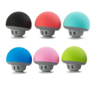 Small mushroom head Bluetooth speaker small sucker creative mini mobile phone flat stand portable outdoor small sound