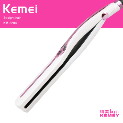 KM-2204 straight hair device is not hurt, ceramic ultra-thin hair straight steam anion