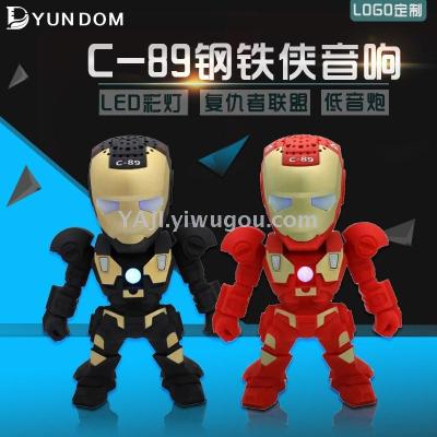 Iron Man Robot Mini Portable Wireless Bluetooth Speaker