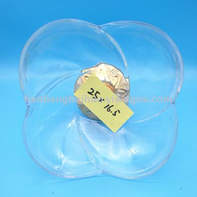 Plastic plate fruit plate transparent band foot plate