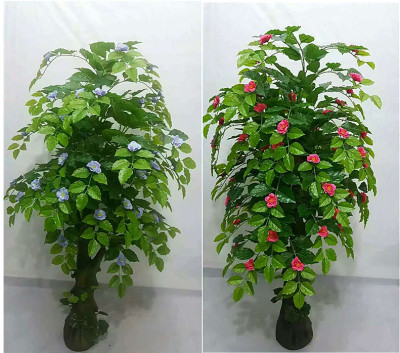 Simulation of plant potting simulation flowers feel EG foreign cuckoo fake tree flowers