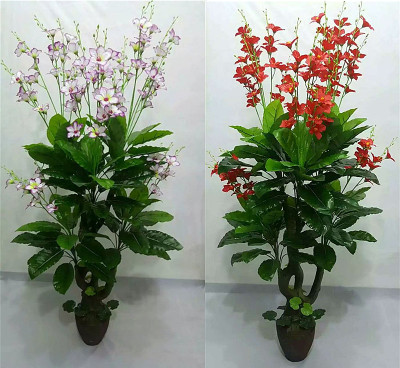 Simulation plant potted simulation flower hand like wish happy flowers