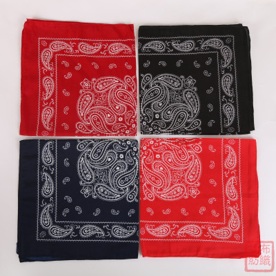 Bandana Polyester Cotton Paisley Headscarf Ethnic Style Square Scarf Outdoor Sun Protection Sports Customizable