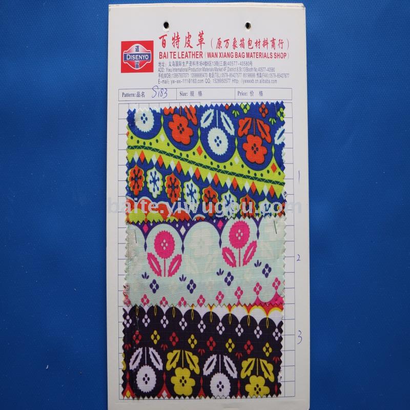 大量供应210D格子印花PVC,600D牛津的印花，韩国绒