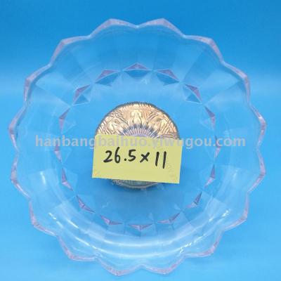 Plastic plate fruit plate transparent band foot plate