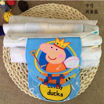 Two cartoons with cotton pads baby wipes in the middle size