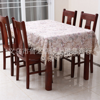 Factory Direct Sales Fabric Craft Tablecloth Coffee Table Cloth Square Tablecloth Suit Styles