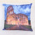 Modern blue home style British landscape cotton and linen pillow sofa cushion pillow.