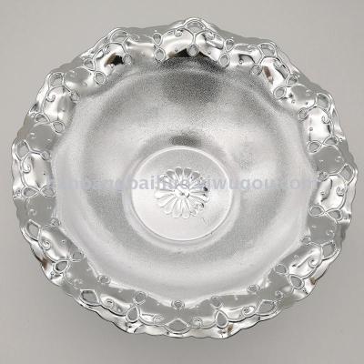 Creative living room fruit plate electroplated high fruit plate plastic plate plate