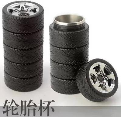 Creative Tire Cup Tire Shape Stainless Steel Cup with Liner Water Cup Gift Cup Tire Cup