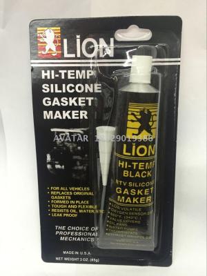 Lion HI-TEMP RTV Black silicone sealant gasket maker