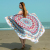 Active Printing 150cm Microfiber Blanket Round Beach Towel Women Shawl with Tassel