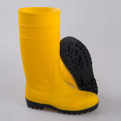 PVC steel head steel anti-s raindrops acid and alkali resistance 6KV insulation labor rain boots rain boots