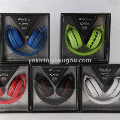 Headset Bluetooth Card with Radio LED Headset Wireless Foldable Headset