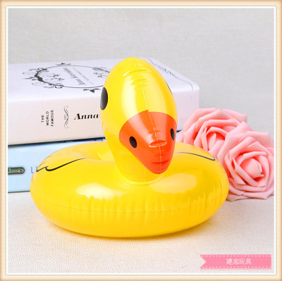 PVC inflatable toy mini cartoon goose inflatable toy for children