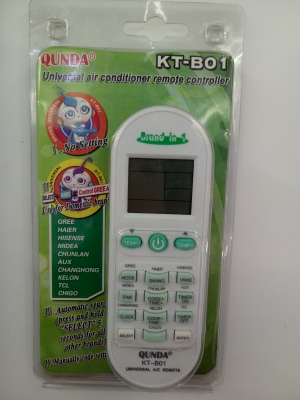 Universal air conditioning remote control
