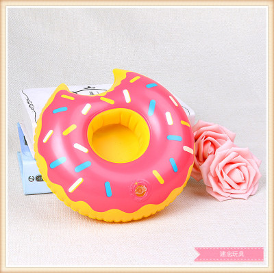 PVC toy children's cartoon inflatable toy donut children's toy