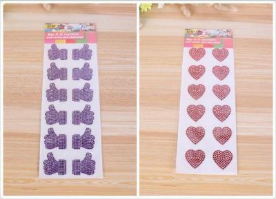 All kinds of fashionable decorative acrylic mobile phone stickers apple crown love cherry thumb butterfly flowers