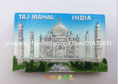 World tourist souvenir, Indian castle building refrigerator paste, foreign trade export original.