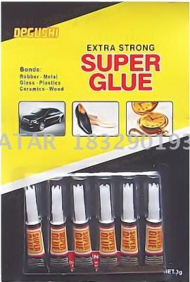 black card Liquid Metal Glue, 502 Super Glue 6pcs/card