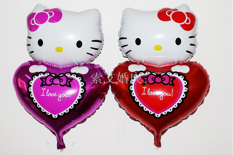 抱心KT猫 铝膜球气球 儿童玩具